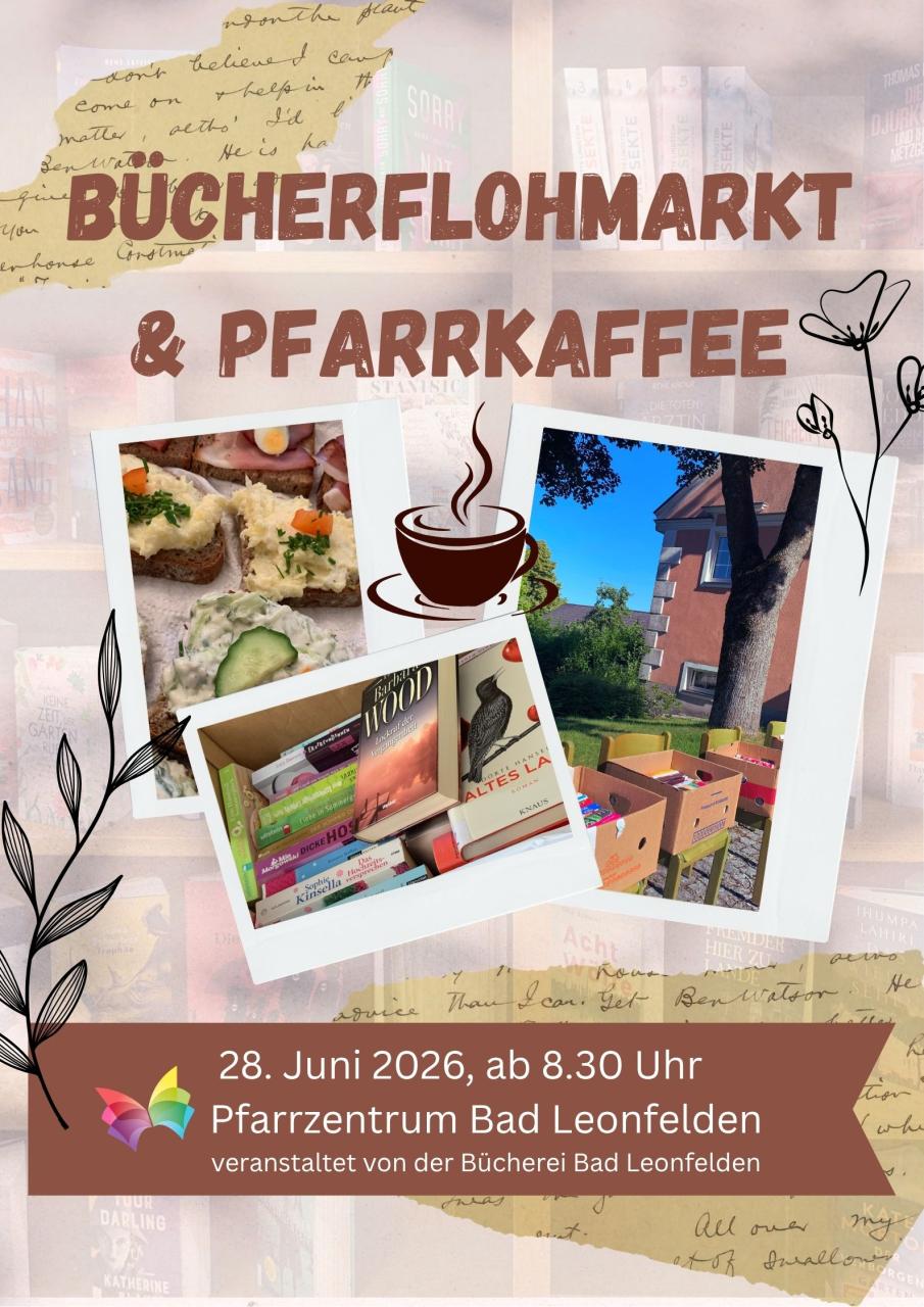 Pfarrkaffee und Bücherflohmarkt