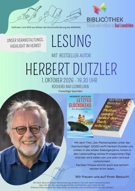 Plakat Lesung Dutzler