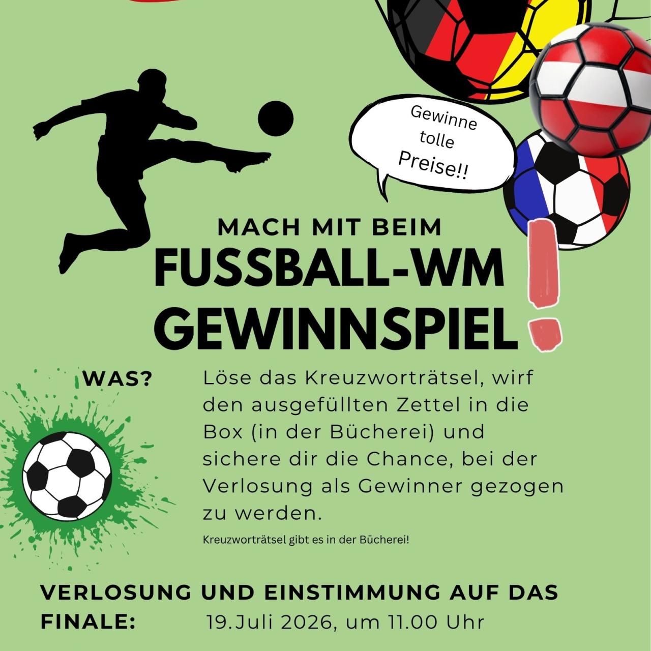 Werbung Fußball-WM Gewinnspiel