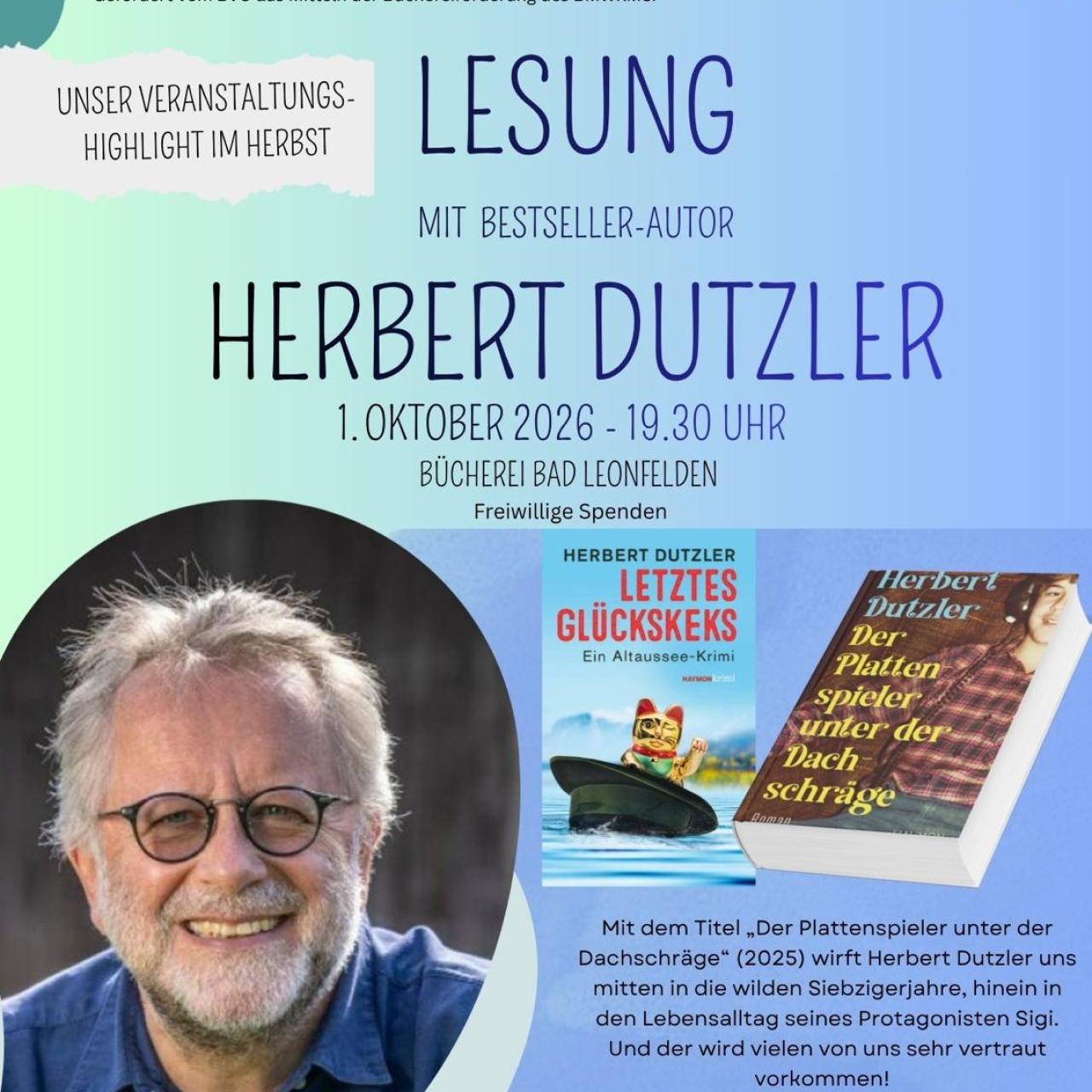 Plakat Lesung Dutzler